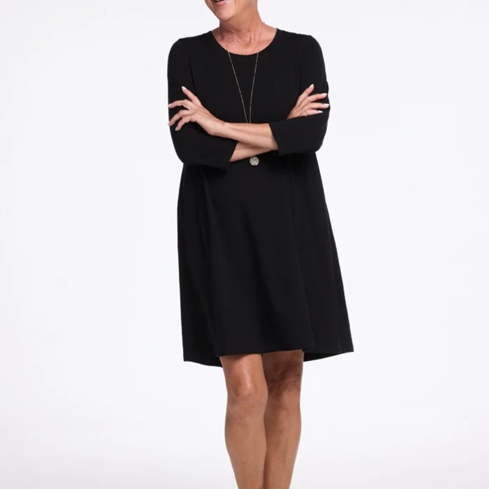 Woolx Rissa A Line Dress Small Black